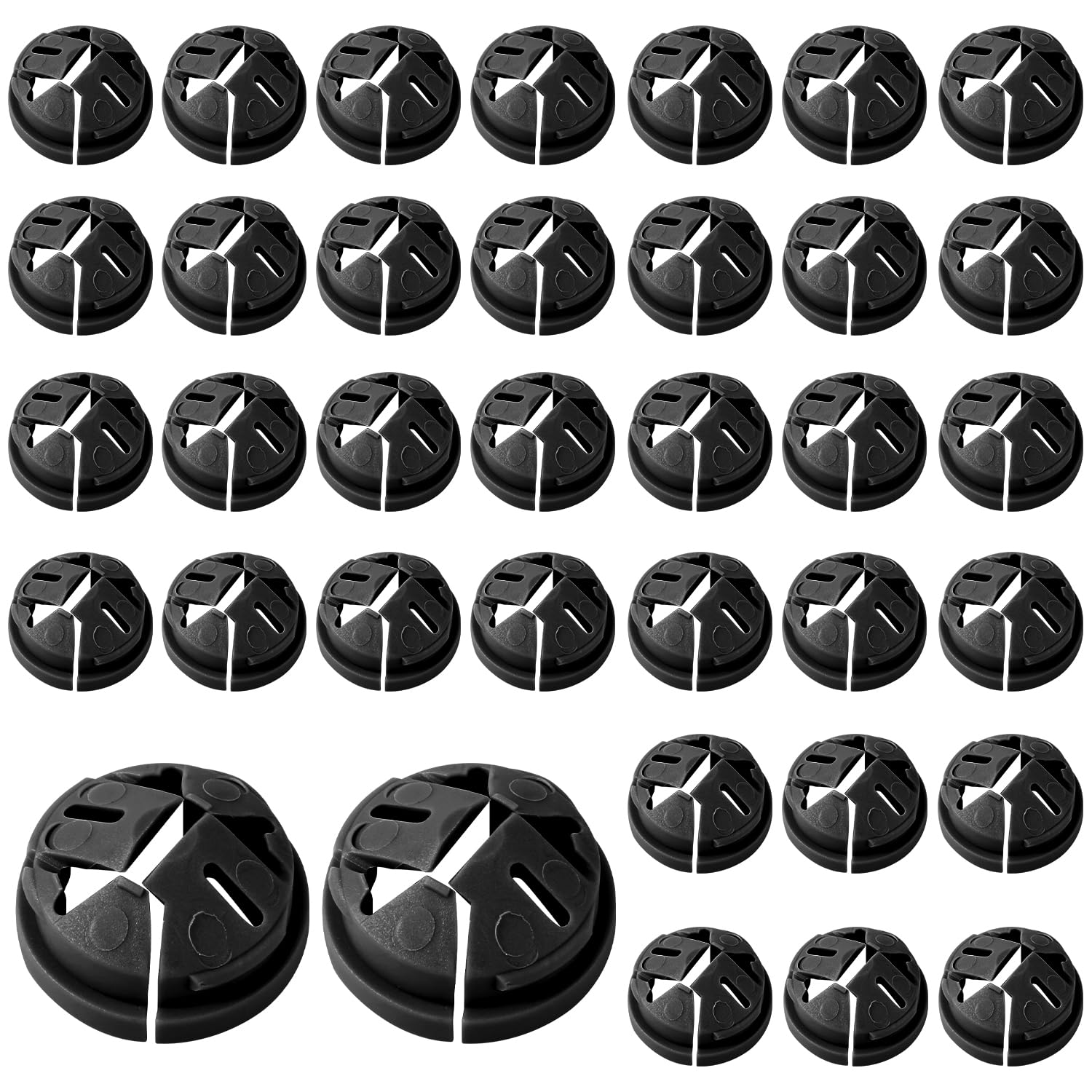 36pcs Push-in Cable Connectors, 3/8 Inch Trade Size Plastic Push